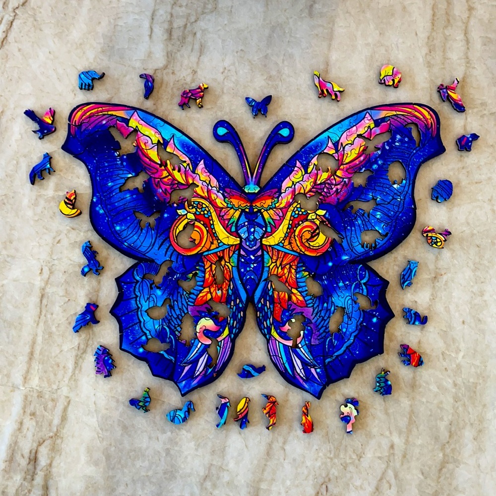 New In Box Wooden 3D Animal Jigsaw puzzle- Butterfly